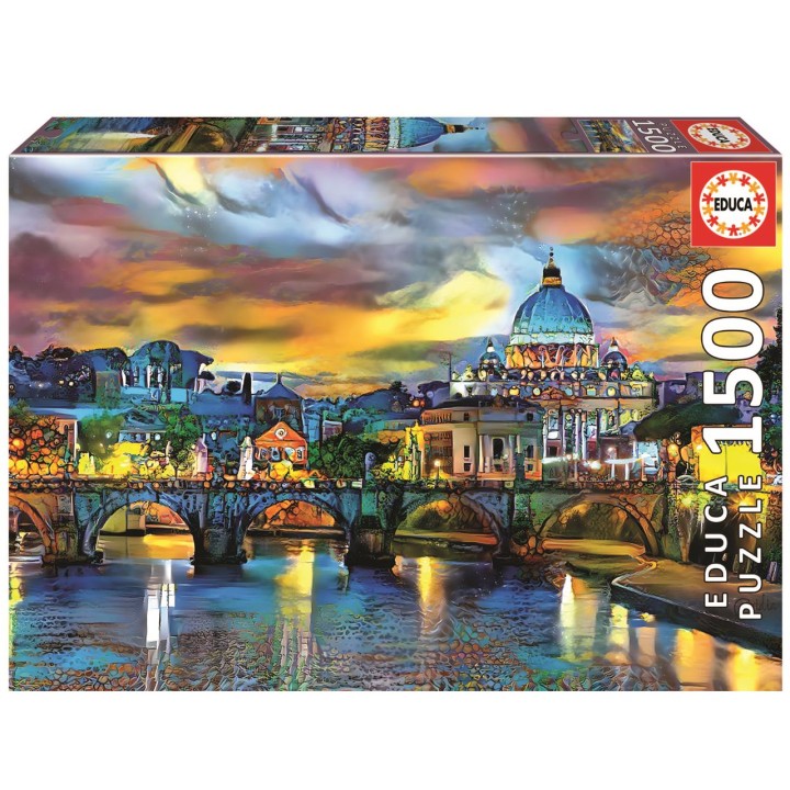 Puzzle 1500 Basílica De San Pedro Y Puente
