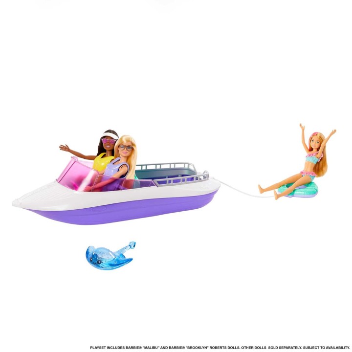 Barbie Mermaid Power Barco Con Muñecas
