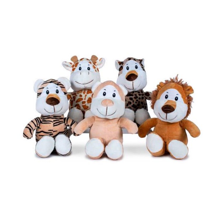 Peluche Animales Selva 5 Modelos Surtidos 20Cm