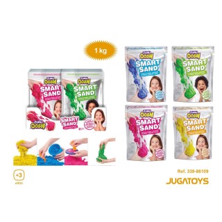 Arena Moldeable Oosh Smart Sand 1Kg., Colores Sdos. (Exp. 6 