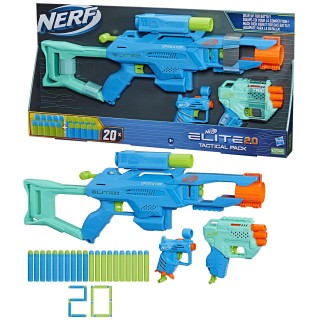 Pistola Nerf Elite 2.0 Tactical Pack Incluye 3 Lanzadores Y 