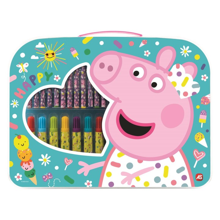Maletín De Actividades Artísitcas Peppa Pig Con 12 Crayones,