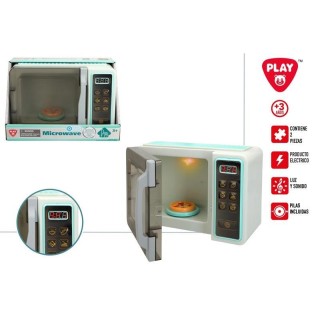 Microondas Electronico Con Luz Y Sonido Playgo 17X24x11 Cm