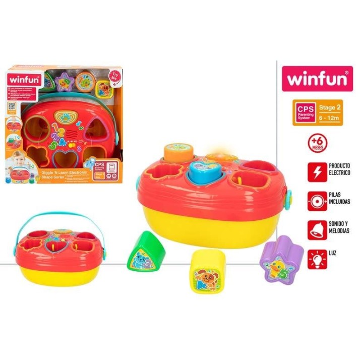 Cesta Musical Formas Con Luz Y Sonido (Winfun)