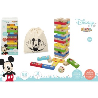 Juego Torre Bloques De Madera Disney 