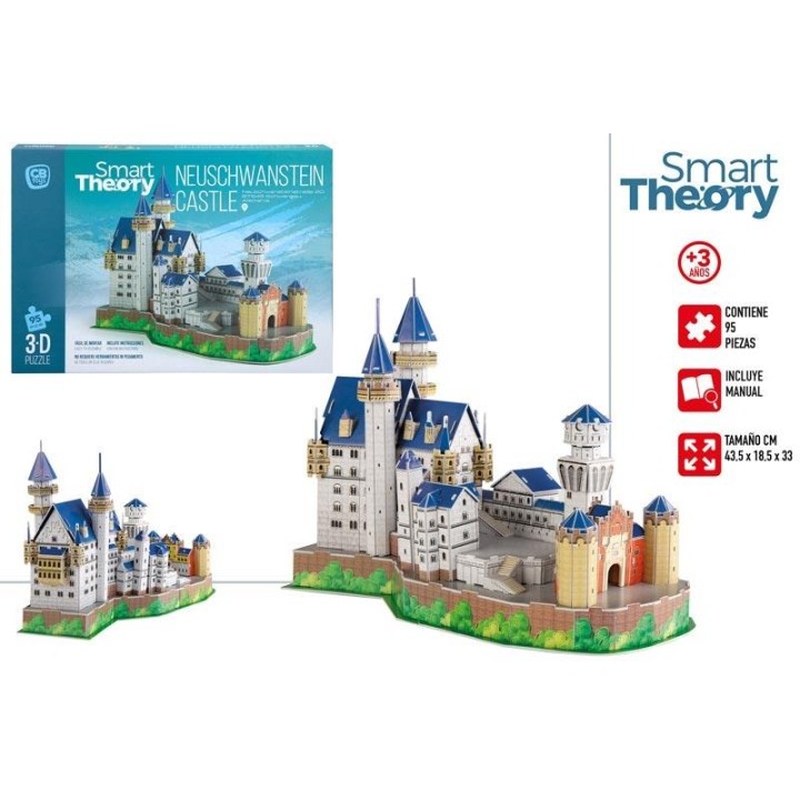 Puzzle 3D New Swan Castle 95 Piezas. 43,5X18,5X33 Cm