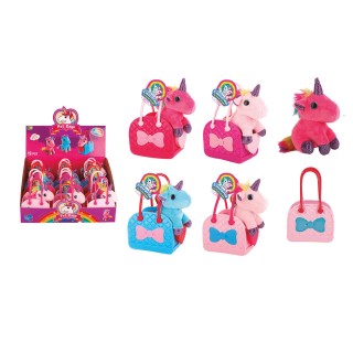 Peluche Unicornio En Bolso, Mod. Sdos,14X8x9cm (Exp. 12 Piez