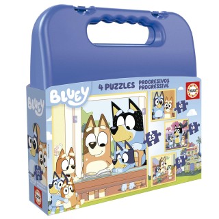 Puzzles Progresivos Bluey 12-16-20-25 