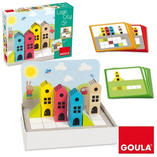 Goula Juego De Madera Logic City Con Base Reversib
