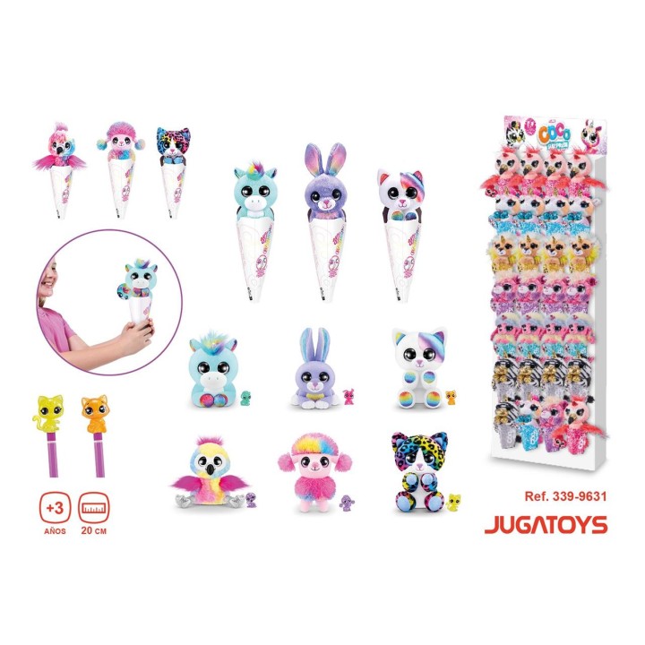 Peluche Coco Surprise Cones Rainbow