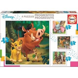 Puzzle Progresivos Disney Animals