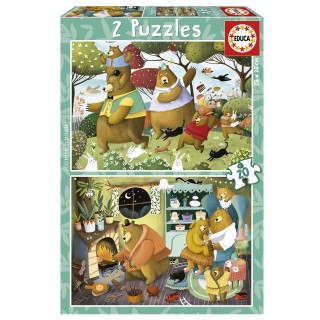 Puzzle Cuentos Del Bosque 2X20 Piezas