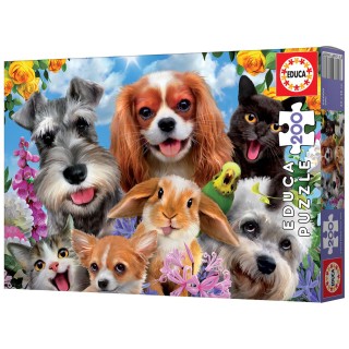Puzzle 200 Piezas Selfie De Mascotas