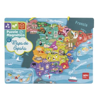 Puzzle Magnético Mapa De España 40X30 Cm