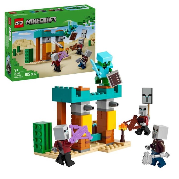 Lego Minecraft La Patrulla Del Desierto De Los Mal