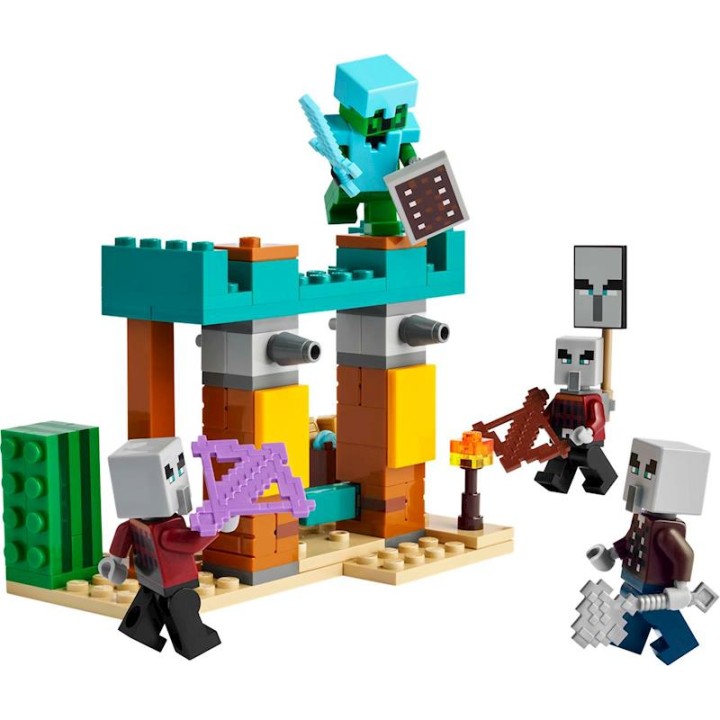 Lego Minecraft La Patrulla Del Desierto De Los Mal
