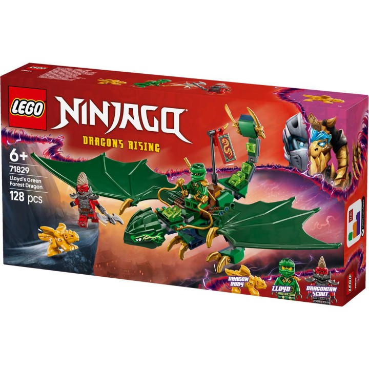 Lego Ninjago Dragon Verde Del Bosque De Lloyd