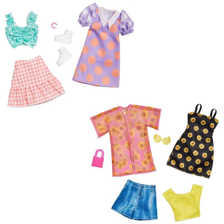 Barbie Fashions - Juego De Ropa De 2 Piezas, 2 Tra