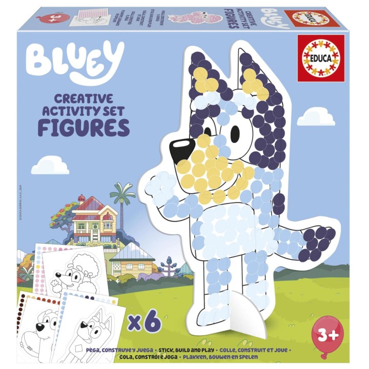 Set Creativo 3D De Bluey Con 4 Personajes