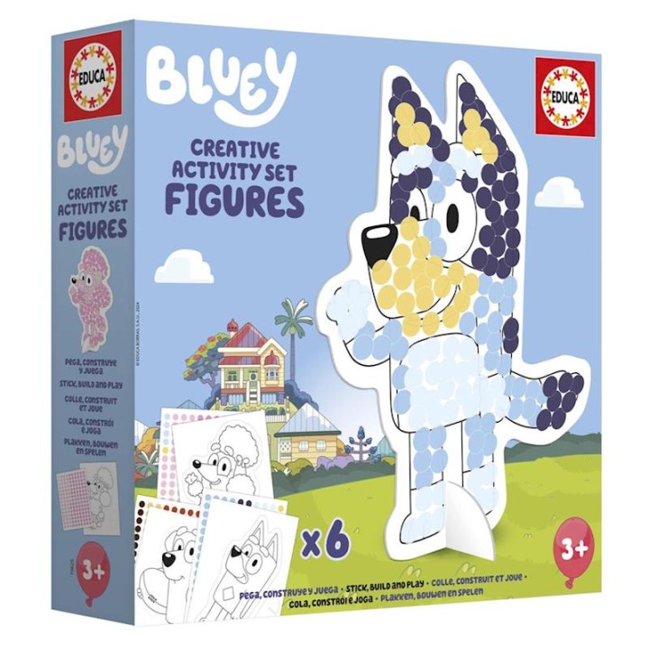 Set Creativo 3D De Bluey Con 4 Personajes