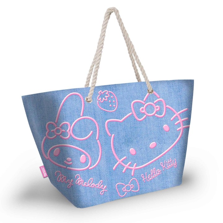 Bolsa De Playa Soleil Hello Kitty Denim 52 X17