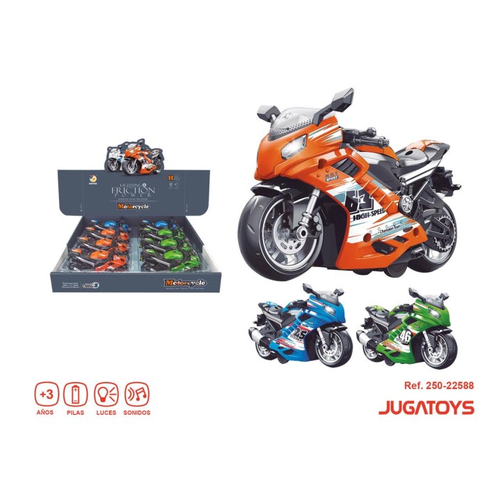 Moto Friccion Luces Y Sonido