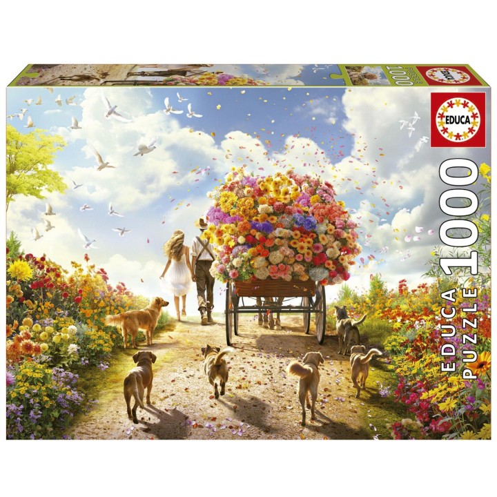 Puzzle 1000 Piezas Carro De Flores