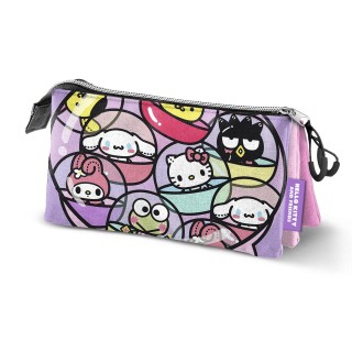 Estuche Portatodo Triple Hello Kitty