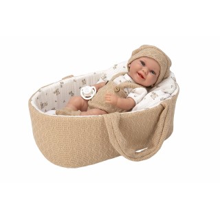 Muñeca Elegance Babyto Marron C/Capazo Y