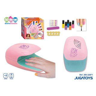 Conjunto De Uñas Con Secador Y Accesorio