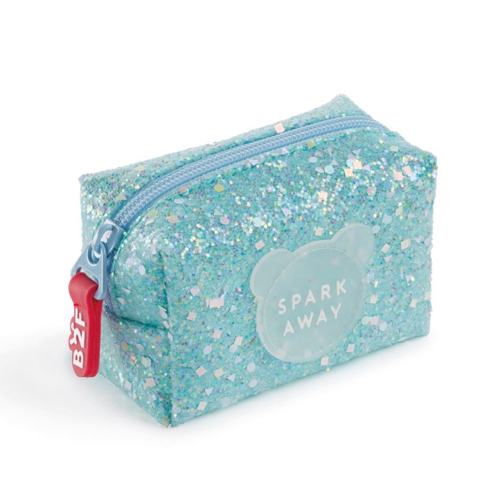 Monedero Purpurina Azul B2f