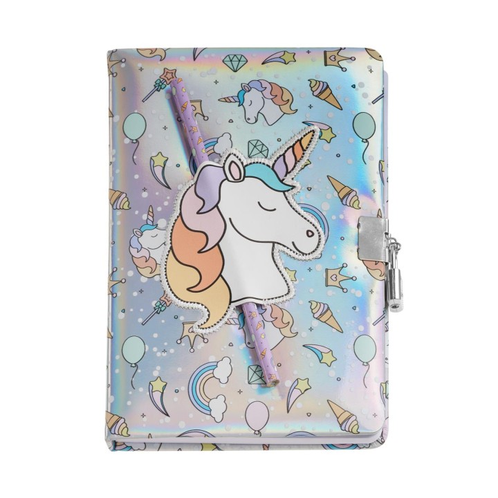 Diario Secreto Holografico Unicornio