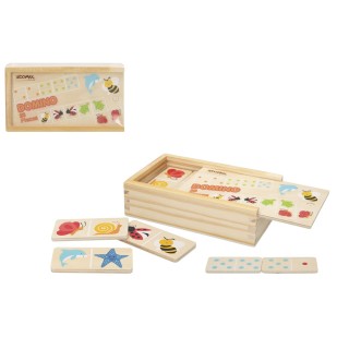 Domino De Madera Animales 28 Pzas