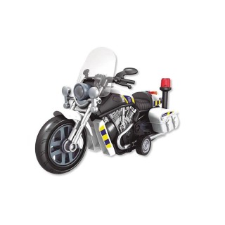 Moto Friccion Policia Con Luces Y Sonidos