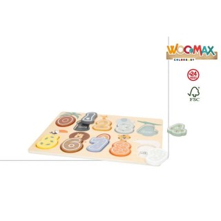 Woomax Puzzle Números De Madera Color Baby