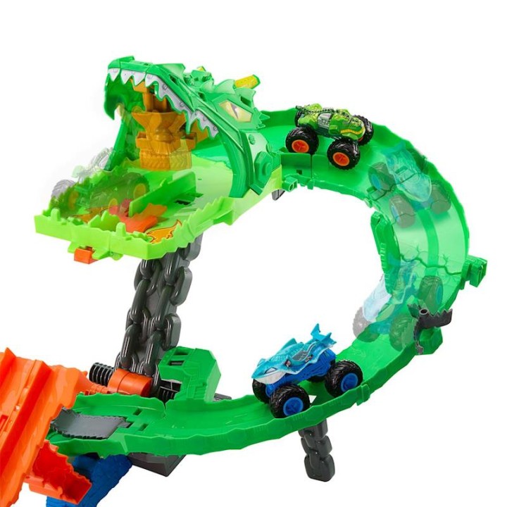 Pista Hot Wheels Monster Trucks Sharks Vs
