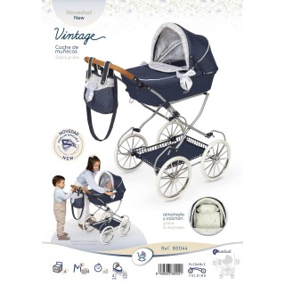 Coche De Muñeca Plegable Con Bolso