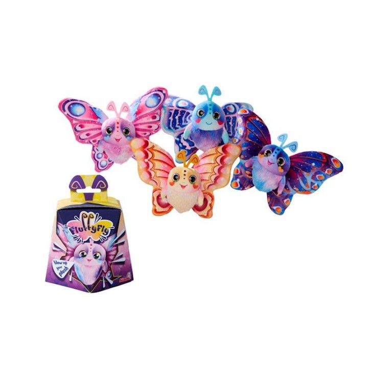 Peluche Fluffyfly Mariposas 30 Cm. Suaves Y