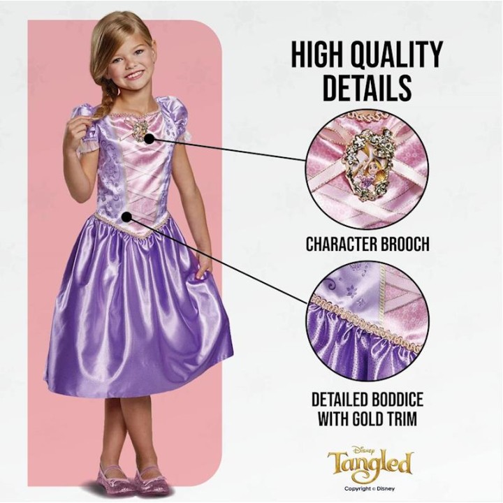 Disfraz Infantil Disney Princesa Rapunzel