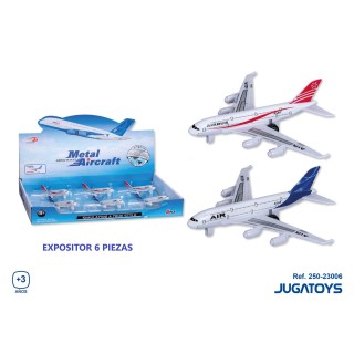 Avión Fricción 14X4cm, Mod. Sdos - Expositor