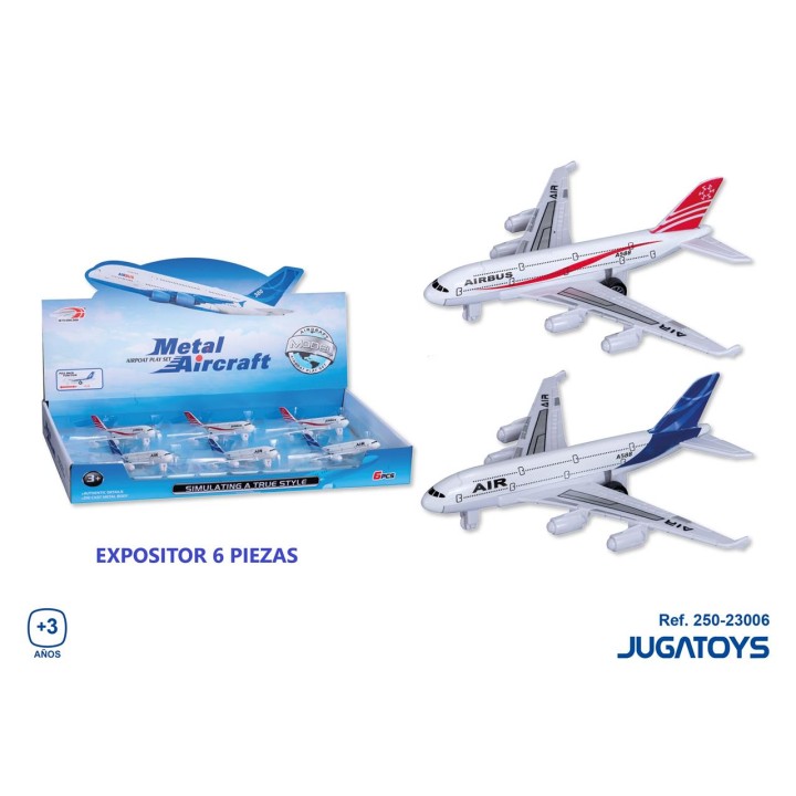 Avión Fricción 14X4cm, Mod. Sdos - Expositor