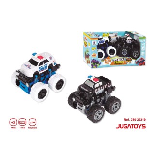 Set 2 Coches Policia Friccion
