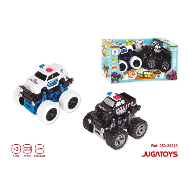 Set 2 Coches Policia Friccion
