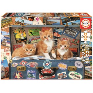 Puzzle Gatitos Viajeros 200 Piezas