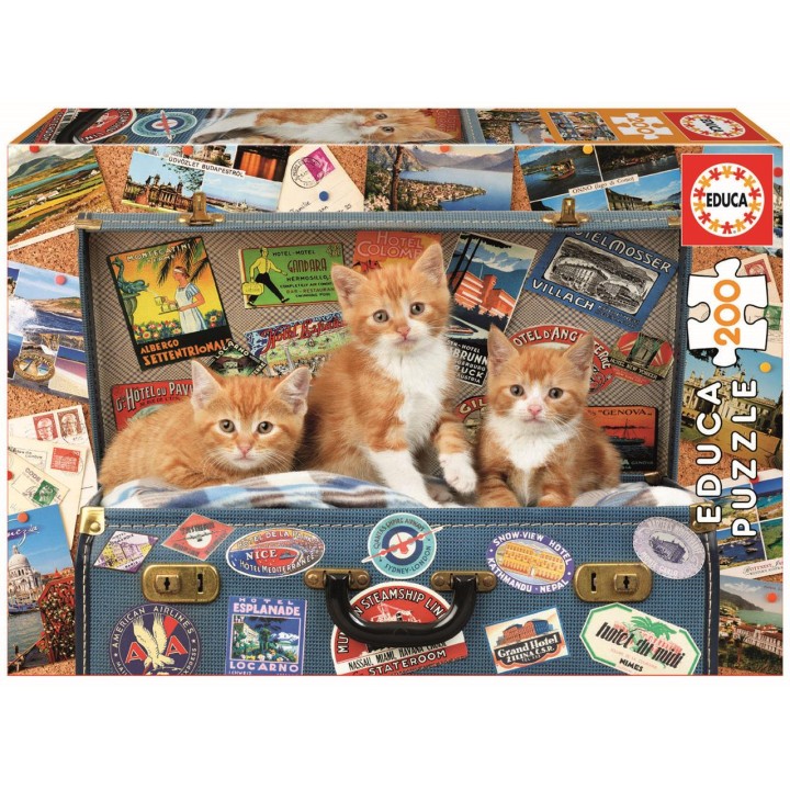 Puzzle Gatitos Viajeros 200 Piezas