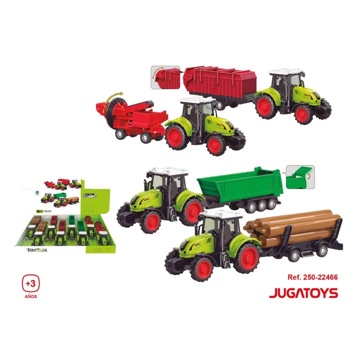 Tractores Granja, Escala 1:55 Mod. Sdos. 24X6'5x6cm (Exp. 8 
