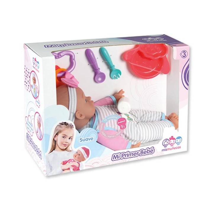 Muñeco Bebe 32 Cm Con 12 Sonidos Y