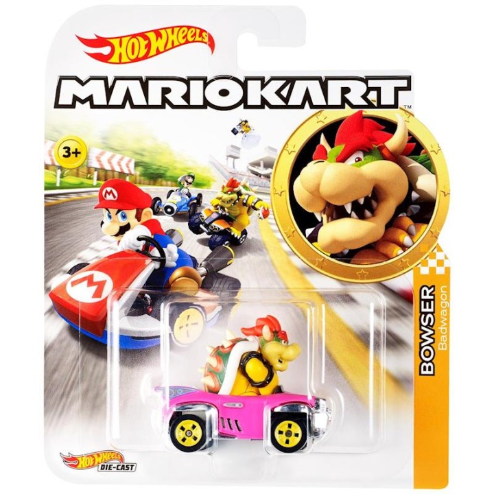 Hot Wheels Coche Mario Kart Waluigi 