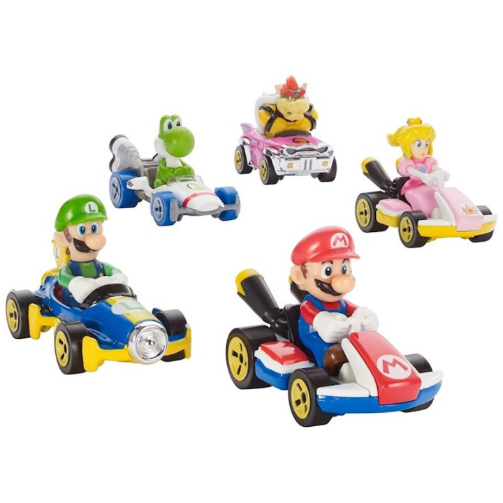 Hot Wheels Coche Mario Kart Waluigi 