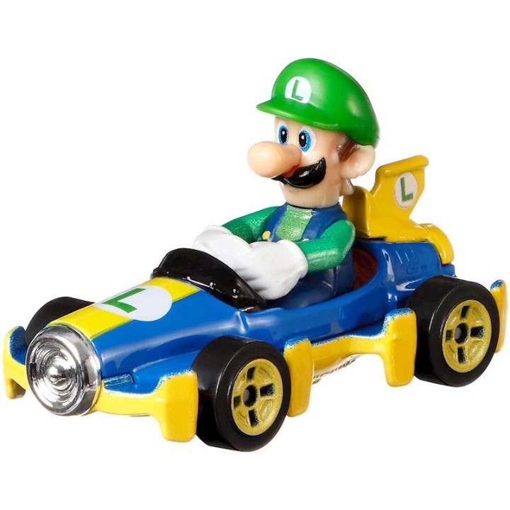 Hot Wheels Coche Mario Kart Waluigi 